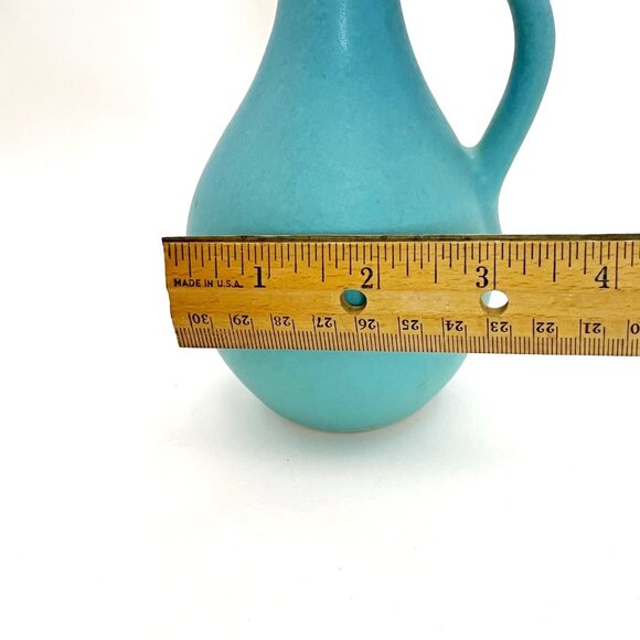Van Briggle Vintage Ewer Pitcher Turquoise 7" Tall Signed 1960s Paper Brochure - Picture 10 of 11